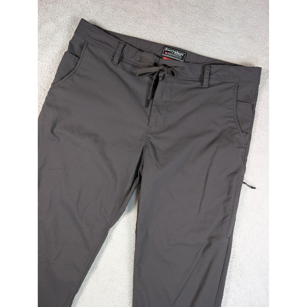 686 Everywhere Pant Slim Fit Mens 36x34 Gray Technical Nylon Stretch KCRGNS02